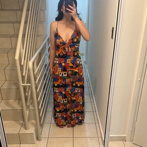Dress Forum Multicolor Geometric Maxi Dress